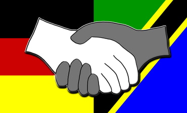 Partnerschaft Flagge Deutschland Tanzania